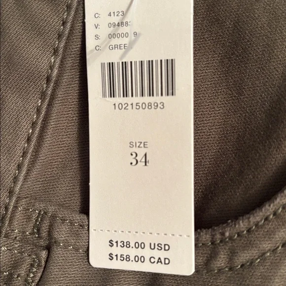 The Rylan Relaxed High Rise Flare Pants by Pilcro in Dried Fern, size 34, NWT - Picture 11 of 13